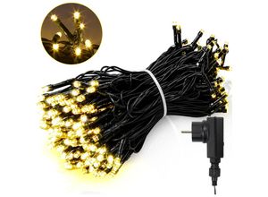 9311835560005 - Swanew - 20M 200 led Lichterkette 8 Lichtmodi Wasserdicht Party Garten Beleuchtung Innen Außen Weihnachten Hochzeit Deko Warmweiß