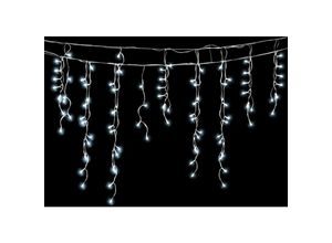 9311835560067 - 5M led Eisregen Lichterkette Außen Innen Kaltweiß Lichtervorhang 200 LEDs Eiszapfen Weihnachtsbeleuchtung 8 Modi Weihnachtsdeko Party Garten - Swanew