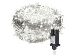 9311835579304 - 30M 300 led Lichterkette 8 Lichtmodi Wasserdicht Party Garten Strom Beleuchtung Innen Außen Weihnachten Hochzeit Deko Kaltweiß - Vingo