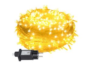 9311835579335 - 200M 1000 led Lichterkette 8 Lichtmodi Wasserdicht Party Garten Strom Beleuchtung Innen Außen Weihnachten Hochzeit Deko Warmweiß - Vingo