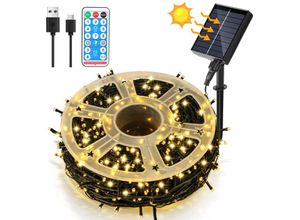 9311835580348 - Vingo - Solar Lichterkette Lichtschlauch led Lichterkette led Lichtervorhang Party Garten Innen Außen Deko Weihnachtsbeleuchtung 80M 800LEDs Warmweiß