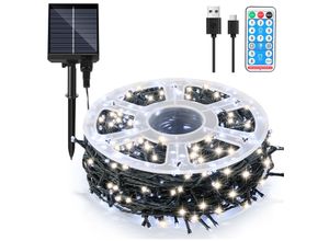 9311835580393 - Solar Lichterkette Lichtschlauch led Lichterkette led Lichtervorhang Party Garten Innen Außen Deko Weihnachtsbeleuchtung 100M 1000LEDs Kaltweiß