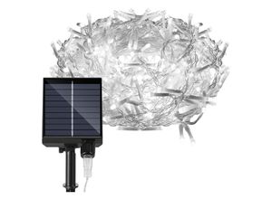 9311835580515 - LED Solar Lichterkette LED Lichtervorhang Weihnachtsbeleuchtung Wasserdicht Außen Garten Hochzeit Party Weihnachten Deko 5M 198LEDs Kaltweiß