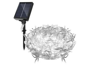 9311835580522 - LED Solar Lichterkette LED Lichtervorhang Weihnachtsbeleuchtung Wasserdicht Außen Garten Hochzeit Party Weihnachten Deko 10M 396LEDs Kaltweiß