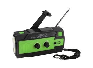 9311835583936 - 2er Kurbelradio Radio Entladefunktion Tragbares am fm Camping 4000mAh Solar sos 10W - Vingo