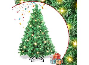 9311835652021 - Jopassy 120cm Künstlicher Weihnachtsbaum mit Beleuchtung LED Tannenbaum für Weihnachten-Dekoration aus PE und PVC(Ø ca 80 cm) mit 340 Spitzen