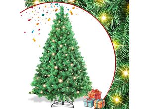 9311835652038 - Jopassy - 150cm Künstlicher Weihnachtsbaum mit Beleuchtung led Tannenbaum für Weihnachten-Dekoration aus pe und pvc(ø ca 95 cm) mit 550 Spitzen