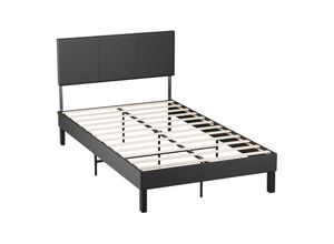 9311835652373 - Jopassy Bettgestell hohes Kopfteil robustes Bettgestell Maximale 120x200CM Tragfähigkeit 350 kg für Schlafzimmerbett Kunstleder