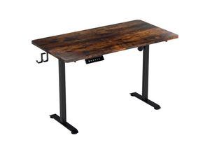 9311835904007 - Höhenverstellbarer Schreibtisch mit Desktop 120x60cm Ergonomischer Tischplatte mit Memory-Steuerung vintage - Swanew