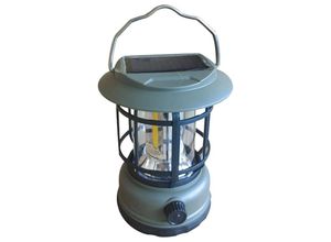 9312120262369 - Fuhuida Trading - Solar-LED-Camping-Laterne helle tragbare Überlebenslaternen multifunktionale Retro-Camp-Lampe groß ArmyGreen