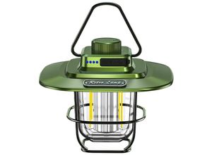 9312120301105 - Fvbjd - Wiederaufladbare Camping-LED-Leuchte dimmbar Retro-Laterne für Outdoor-Wanderungen oder Indoor-Stromausfälle grün