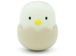 9312120302249 - Fvbjd - Eggshell Chicken emotionale Silikon-Nachtlampe led wiederaufladbare Tumbler Chicken Kinder-Nachttischlampe Eggshell kleine Tischlampen-Stil