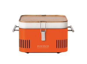 9312646026193 - Everdure - Holzkohlegrill Cube Farbe Orange tragbar ca 38 x 32 x 22 cm hbcubeoeu