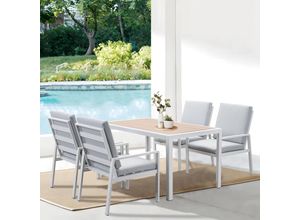 9313440445227 - MeXo von GLP HOME Garten-Essgruppe Gartenmöbel Set sale aus Aluminium