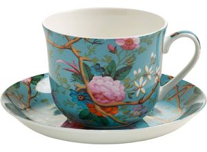 9315121716589 - MAXWELL & WILLIAMS Frühstückstasse Victorian Garden Untertasse 480 ml mehrfarbig