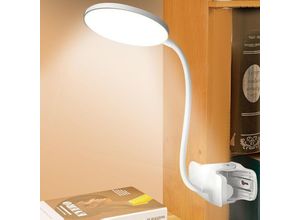 9317424255581 - Aiducho - lycxames Schreibtischlampen-Clip tragbare USB-wiederaufladbare Leselampe Touch-Control-Schreibtischlampe mit Schwanenhals 3 Modi und 9317424255581 - Aiducho - lycxames Schreibtischlampen-Clip tragbare USB-wiederaufladbare Leselampe Touch-Control-Schreibtischlampe mit Schwanenhals 3 Modi und