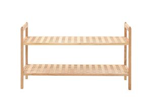 9317424276937 - Minkurow - Schuhregal massives Walnussholz 69 x 26 x 40 cm