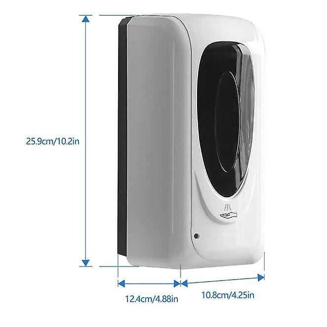 9318420042571 - Wandmontierter automatischer Seifenspender 1000ml berührungsloser Flüssigseifenspender mit Infrarotsensor geeignet für Bad Küche Hotel Restaura