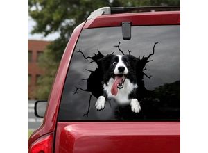 9322443019441 - CCYKXA 3D-Border-Collie-Aufkleber für Auto SUV Autofenster personalisierte Dekoration auch geeignet für Kühlschrank Toilette Laptop