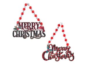 9322443316403 - CSPARKV Set mit 2 mehrfarbigen Christbaumschmuck aus Holz