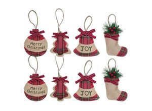 9322443316526 - Ornamente Weihnachtsbaum-Anhänger 8 Weihnachtsdekorationen Ornamente Glocken Weihnachtsbaum Strumpf Kugelformen für Weihnachtsbaum-Anhänger 9322443316526 - Ornamente Weihnachtsbaum-Anhänger 8 Weihnachtsdekorationen Ornamente Glocken Weihnachtsbaum Strumpf Kugelformen für Weihnachtsbaum-Anhänger