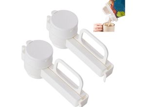 9322443324477 - Csparkv - Lebensmittelbeutel-Verschlussclip mit Ausgießer 2 Stück Lebensmittelaufbewahrungs-Verschlussclips Pommes-Frites-Beutelclips