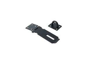 9322443336289 - Csparkv - 137 × 39 × 2 cm) Türschloss-Haken-Türriegel mit Schrauben für Türen Möbel Schränke Schubladen Schränke und Garten mattschwarzer