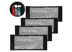 9322443343034 - Kofferraum-Aufbewahrungsnetz [4 Stück 40 x 25 cm] Taschen-Organizer Auto-Aufbewahrungsnetztasche mit elastischem magischen Aufkleber für Autogepäck