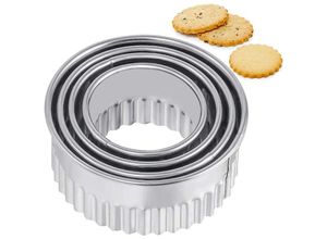 9322443352548 - 4 Stück runde Keksausstecher Edelstahl Küchengebäck-Ausstecher für Zuckerpaste Gebäck Kuchen Donut Fondant Kekse - Csparkv 9322443352548 - 4 Stück runde Keksausstecher Edelstahl Küchengebäck-Ausstecher für Zuckerpaste Gebäck Kuchen Donut Fondant Kekse - Csparkv