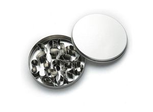 9322443352845 - Csparkv - 12 Mini-Ausstechformen aus Metall für Kekse Keksformen Kuchen-Ausstechformen Ton-Ausstechformen Gemüse-Ausstechformen zum Schneiden