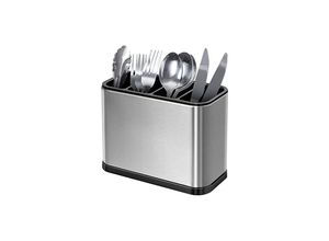 9322443396009 - Csparkv - 18 x 86 x 13 cm Utensilienhalter Organizer 4 Fächer Utensilienaufbewahrung Multifunktions-Organizer rutschfeste Abtropfschale