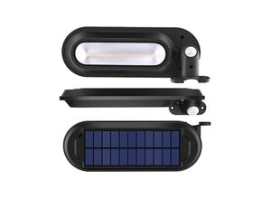 9328851015280 - Multifunktions-LED-Solarlampe 4 Modi Bewegungssensor mit Schalter IP65 wasserdichte Außen-Solargarten-Straßenlaterne