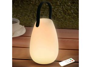 9328867013799 - Wiederaufladbare LED-Tischlampe für den Außenbereich 8 Farben dimmbar kabellose Fernbedienung 4 dimmbare Stufen IP44 wasserdicht für
