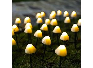 9328867018732 - Solar-Pilzlichter für den Garten im Freien 8 Modi Solar-Feengarten-Pilzlichter für Garten Hof Garten Halloween Weihnachtsdekorationen (164