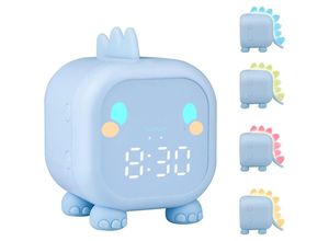 9328867019968 - Digitaler Wecker für Kinder Mädchen und Jungen Dinosaurier-Wecker buntes Licht Countdown Schlummerfunktion 2-Gruppen-Alarm 6