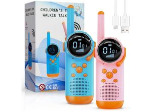 9328867020049 - Walkie Talkie für Kinder wiederaufladbares Walkie Talkie Outdoor-Spielzeug Geburtstagsgeschenke für 3–12 Jahre alte Jungen und Mädchen für