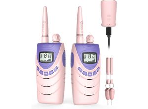 9328867020056 - Wiederaufladbares Kinder-Walkie-Talkie 8 Kanäle 2–5 km professionelle Kommunikation Sommercamp-Abenteuer im Freien Weihnachtsgeschenk für