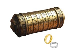 9328867020261 - Da Vinci Code Mini-Cryptex-Schloss mit versteckten Fächern Geburtstag Valentinstag geheimnisvolles Geburtstagsgeschenk für Familie und Freunde