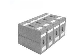 9328867023033 - 4er-Pack Bettlaken-Organizer faltbare Aufbewahrungsbox für Bettbezüge Bettlaken-Organizer mit Reißverschluss für Queen- oder King-Size-Bettlaken