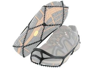 9328867027710 - Walk Ice & Snow Grips für Wanderschuhe elastisches Gummiband & 12mm Stahlspulen bietet Traktion bei EIS und Schnee schwarz Small ( EU-Schuhgröße