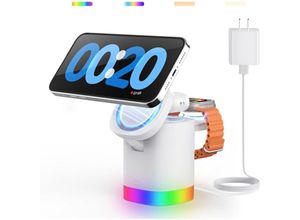 9328867028076 - 【Magnetische Ladestation für APPLE WATCH】JoyGeek Wireless Charging Stand für Mag-Safe Charger Mehrere Geräte - für iPhone 16-12 pro max Plus A-pple