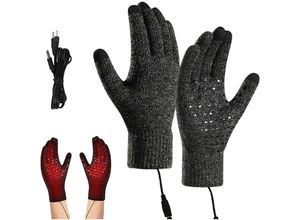 9328867031335 - Beheizbare Handschuhe USB Beheizte Handschuhe Winterhandschuhe Herren Damen Winterhand Warme Handschuhe Touchscreen Handschuhe Zum Stricken Für