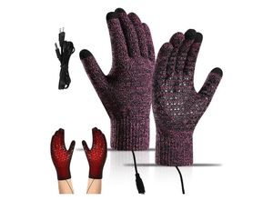 9328867031359 - Beheizbare Handschuhe USB Beheizte Handschuhe Winterhandschuhe Herren Damen Winterhand Warme Handschuhe Touchscreen Handschuhe Zum Stricken Für