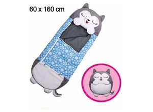 9328867115691 - Niedlicher Happy Nappers 2-in-1-Schlafsack und Kissen für Kinder 160 x 60 cm große Bettdecke geeignet für alle Jahreszeiten