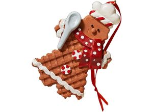 9328867119132 - Stück Lebkuchenmann-Anhänger Weihnachtsbaumschmuck Ingwermann-Ornamente Lebkuchenmann-Ornamente Harz-Weihnachtsbaum-Hängedekorationen