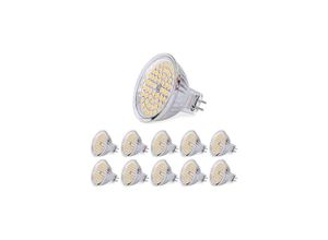 9328867138355 - GU53 LED-Glühbirne MR16 LED 12 V 3 W entspricht 30 W Halogenlampe warmweiß 3000 K nicht dimmbare LED-Spot-Glühbirnen 10 Stück