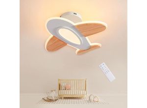 9328867140761 - Kinder LED Deckenleuchte 40W 50cm Kreative Flugzeug Deckenleuchte dimmbar 3000K-6000K Schlafzimmer Deckenlampe Junge moderne LED Deckenleuchte mit