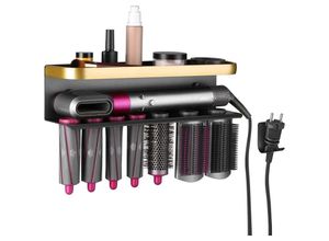 9328867145308 - Dyson Haartrockner-Wandhalterung – kein Bohren Haartrockner-Halterung für Dyson Airwrap-Halter Organizer mit Kleber für Dyson Airwrap Dupes