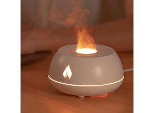 9328867147975 - Flammenaroma-Diffusor für ätherische Öle Luftbefeuchter 7 Flammenfarben für Zuhause Schlafzimmer Yoga Büro mit wasserlosem automatischen