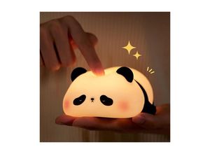 9328867984228 - Nachtlicht Kinder Panda Nachtlampe -Panda Lampe Dimmbar Timer Touch-Steuerung Silikon Nachtlicht Baby USB-Aufladbar Niedliche Panda Lampe Cute